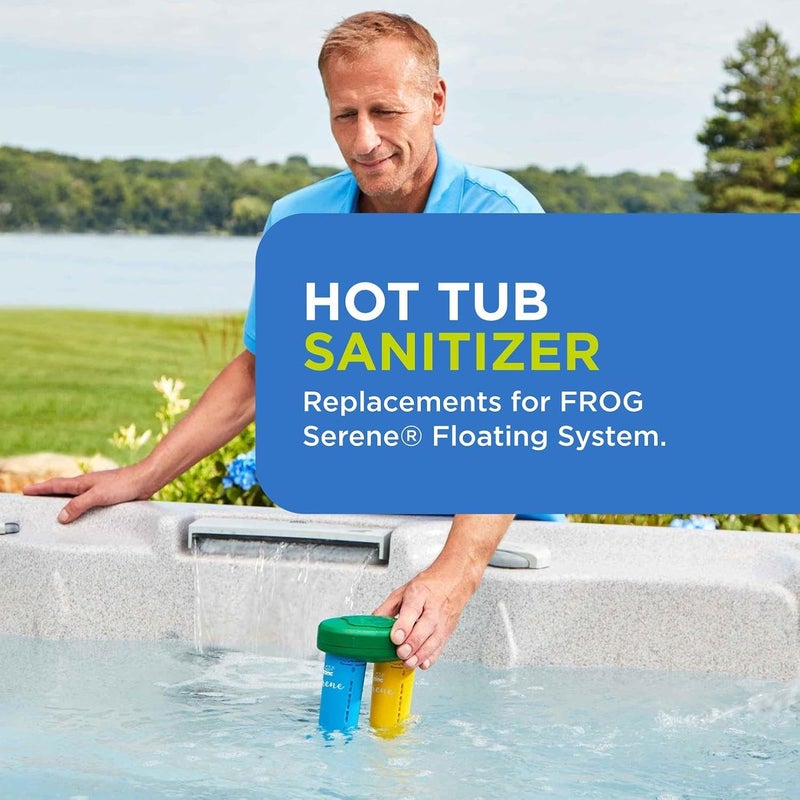 Frog Serene Replacement Mineral and Bromine Cartridge Kit for use with Hot Tub Serene Floating Sanitizing System - Prefilled for Quick & Easy Hot Tub Maintenance - 3 Month Bundle+ - Image 5